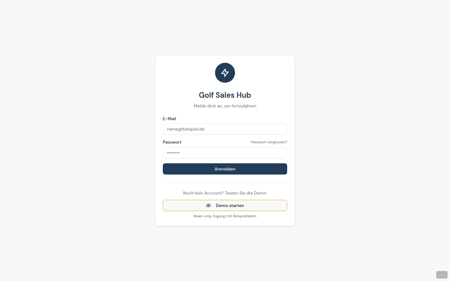 Sales Hub — CRM Interface