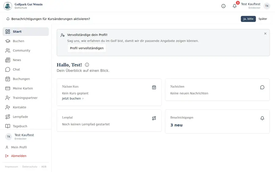 GolfSchul-App